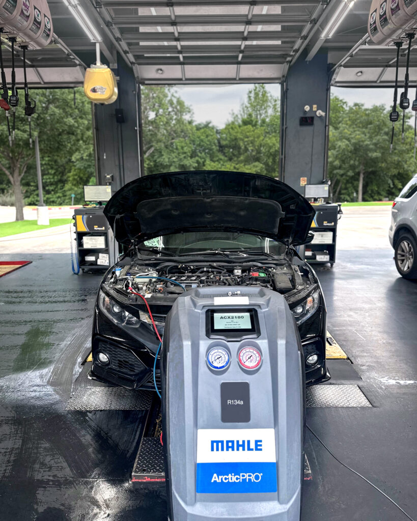 A/C Service Mustang Elite Car Wash & Lube Center